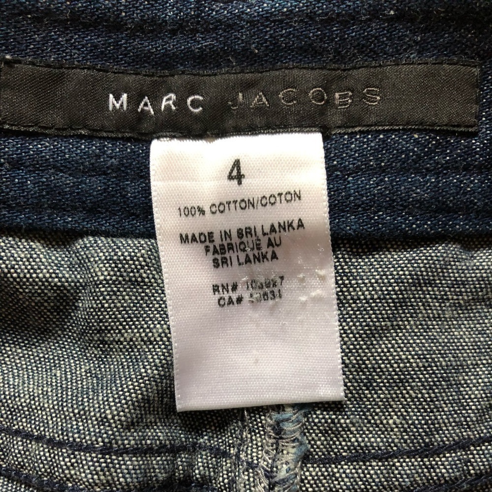 𝅺Marc Jacobs Bermuda Shorts Dark Blue Size 4 - Picture 3 of 5